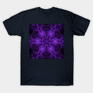 Passionate Purple Kaleidoscope Star Modern Abstract Art T-Shirt